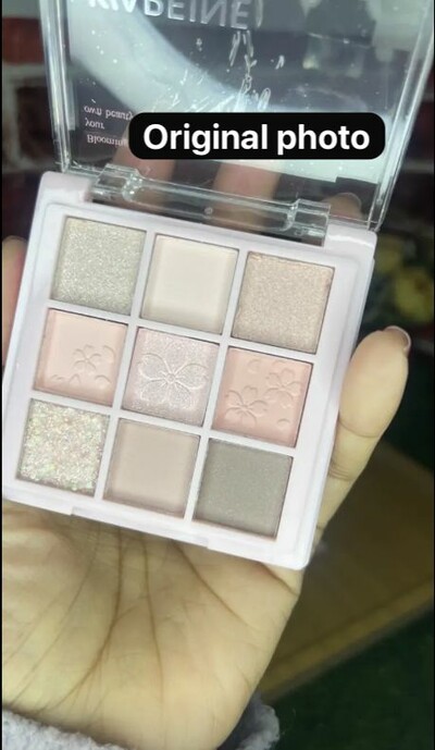 KAPEINE Cherry Blossom Nine-Color Eyeshadow Palette - Matte & Shimmer, Earth Tones, Easy Blend  