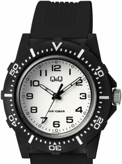 Q&Q full black color spot watch 