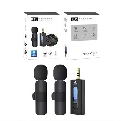 K35 Dual Wireless Microphone - Dual Mic