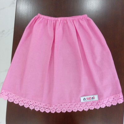 under skirt - PINK Small (poplin)