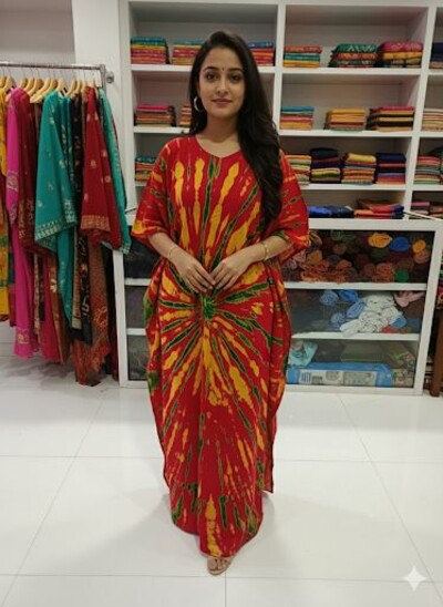 Viscouse barik kaftan