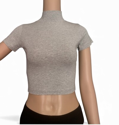 High Neck Crop Top