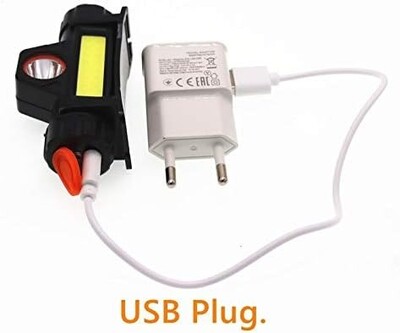 Portable Mini Flashlight Q5+COB Led Head lamp (P0281)