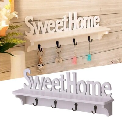Wooden Sweet Home Key Hanger (L0254) 